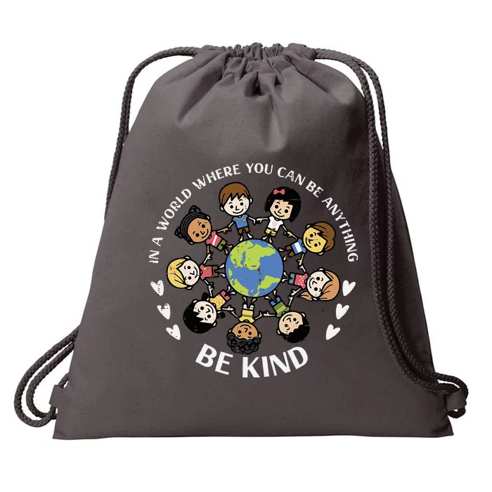 Earth Anti Bullying Unity Day Orange Drawstring Bag