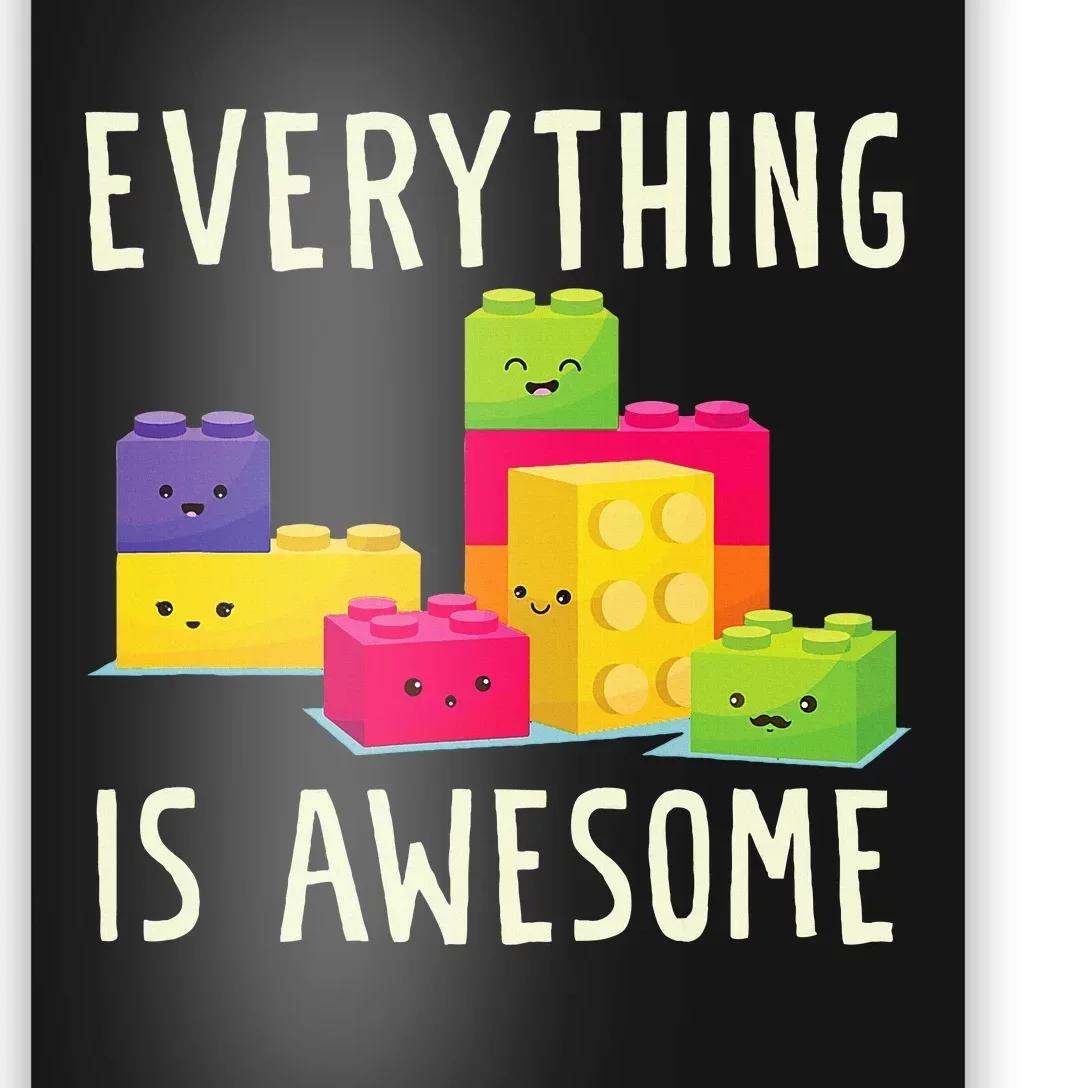 EverythingS Awesome Building Blocks Puzzle Poster