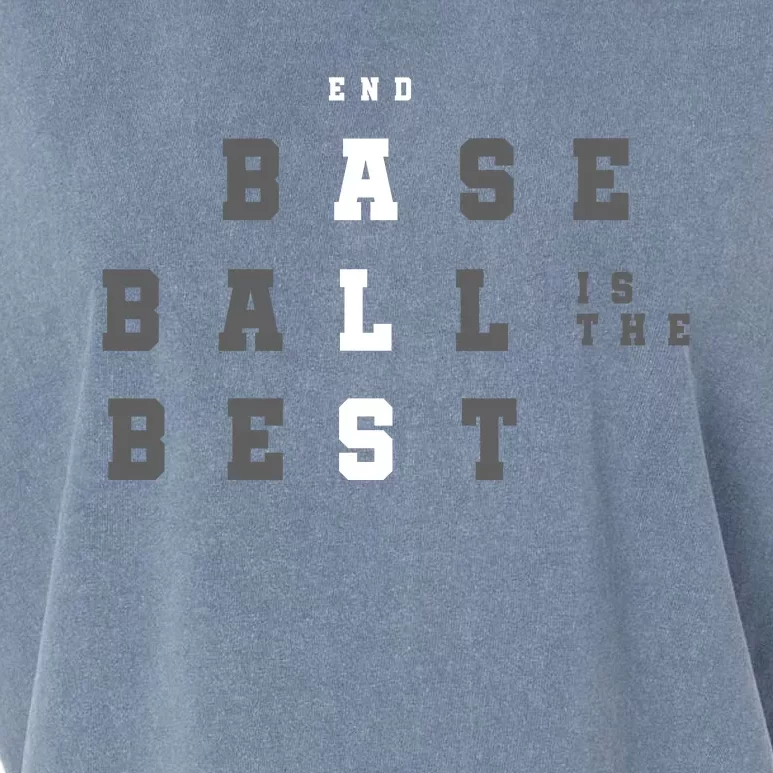 End ALS Baseball Is The Best Baseball Lover Baseball Team Garment-Dyed Women's Muscle Tee