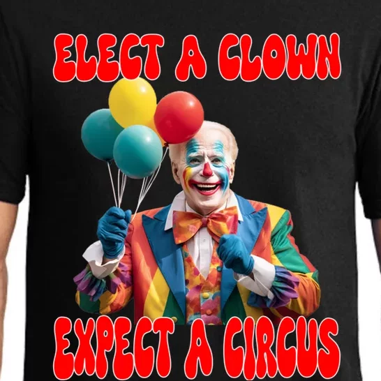 Elect A Clown Expect A Circus Anti Joe Biden President Funny Cool Gift Pajama Set