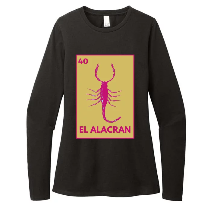 El AlacráN Card Mexican Lottery Card Funny Gift Womens CVC Long Sleeve Shirt