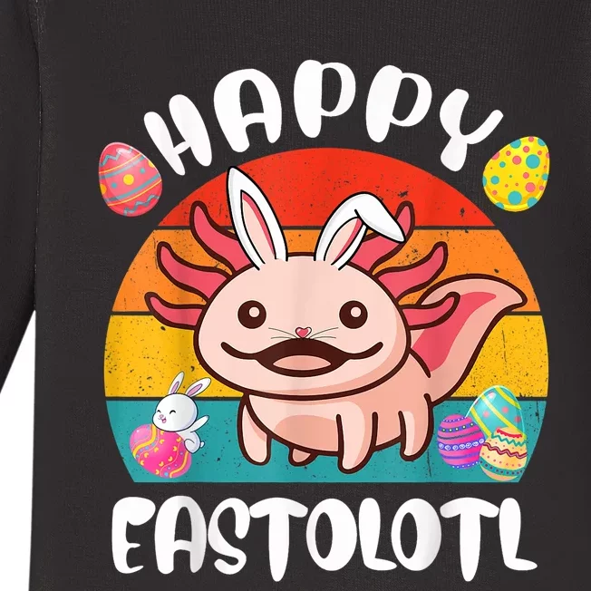 Easter Axolotl Cute Axolotl Easter Day Baby Long Sleeve Bodysuit