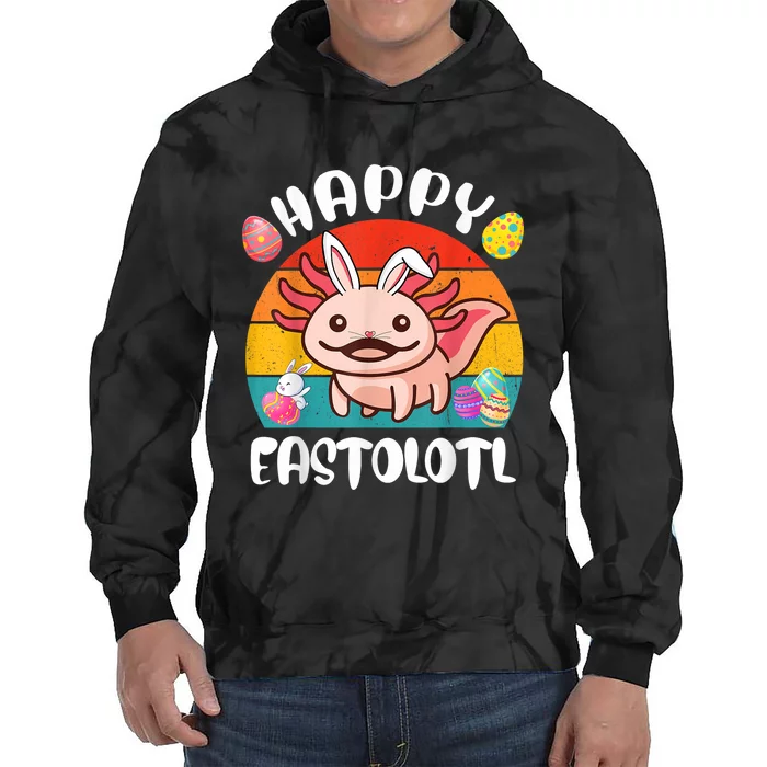 Easter Axolotl Cute Axolotl Easter Day Tie Dye Hoodie