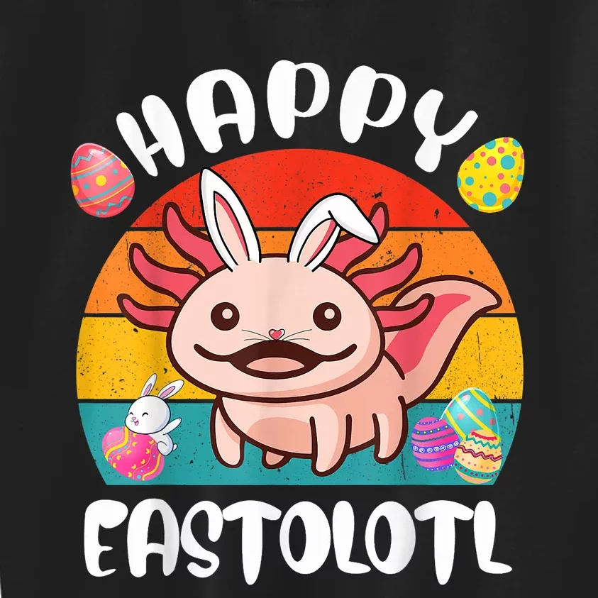 Easter Axolotl Cute Axolotl Easter Day Kids Sweatshirt