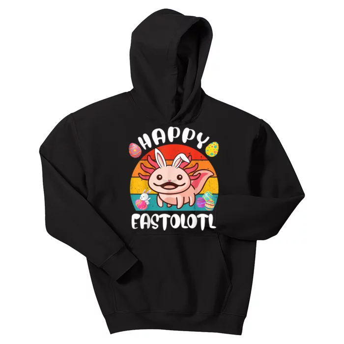 Easter Axolotl Cute Axolotl Easter Day Kids Hoodie