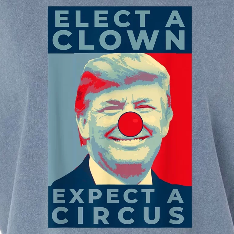 Elect A Clown Expect A Circus Impeach Antitrump Funny Garment-Dyed Women's Muscle Tee