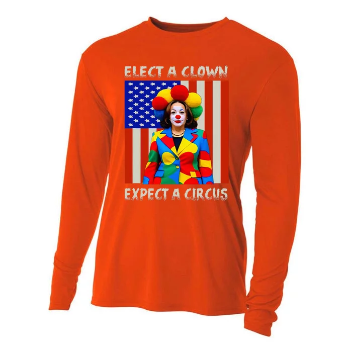 Elect A Clown Expect A Circus Antikamalaharris Cooling Performance Long Sleeve Crew