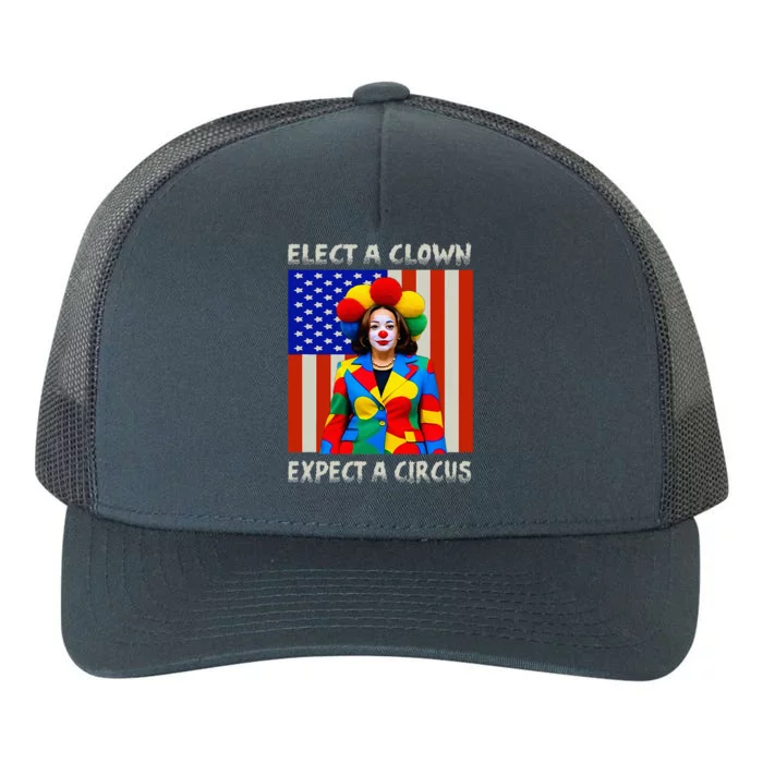 Elect A Clown Expect A Circus Antikamalaharris Yupoong Adult 5-Panel Trucker Hat