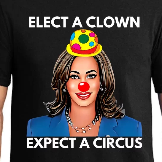 Elect A Clown Expect A Circus Funny Kamala Harris Pajama Set