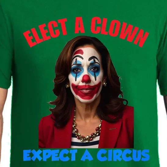 Elect A Clown Expect A Circus Kamala LetS Go Brenda Funny Premium Pajama Set