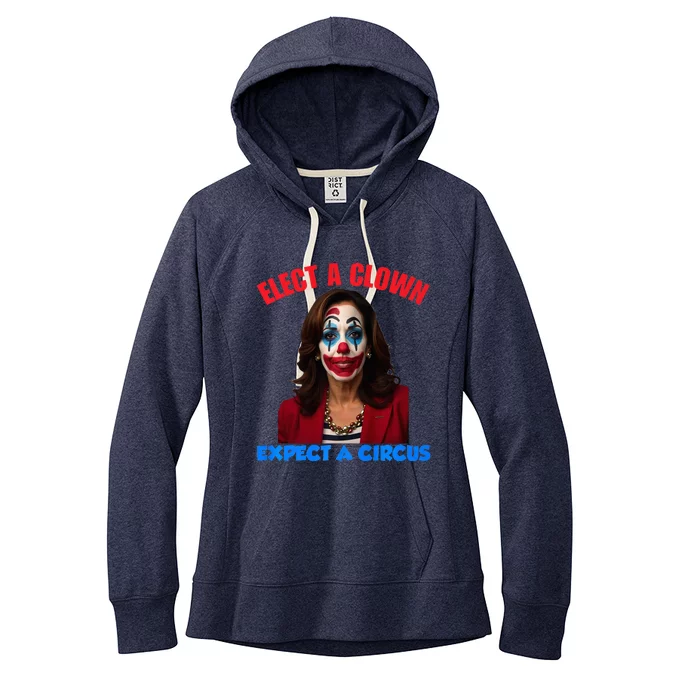 Elect A Clown Expect A Circus Kamala LetS Go Brenda Funny Premium Women's Fleece Hoodie