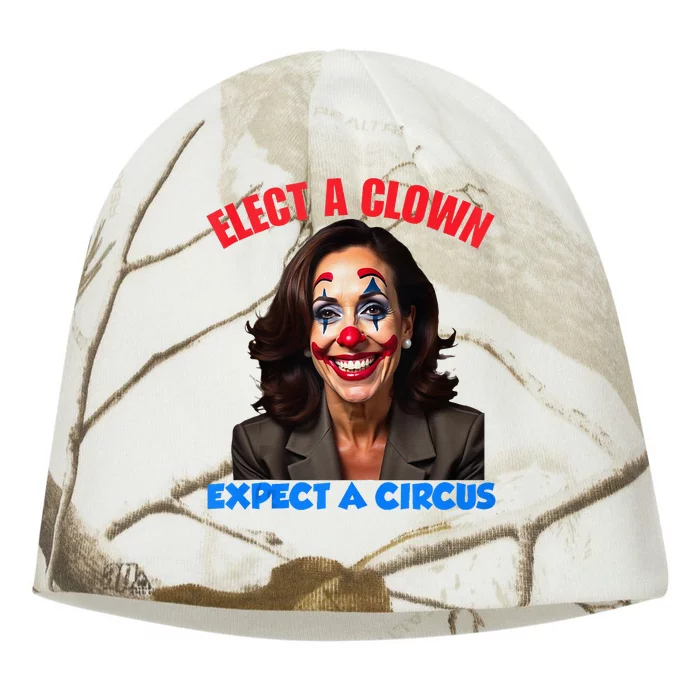 Elect A Clown Expect A Circus Kamala Lets Go Brenda Kati - Camo Knit Beanie