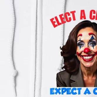 Elect A Clown Expect A Circus Kamala Lets Go Brenda Full Zip Hoodie