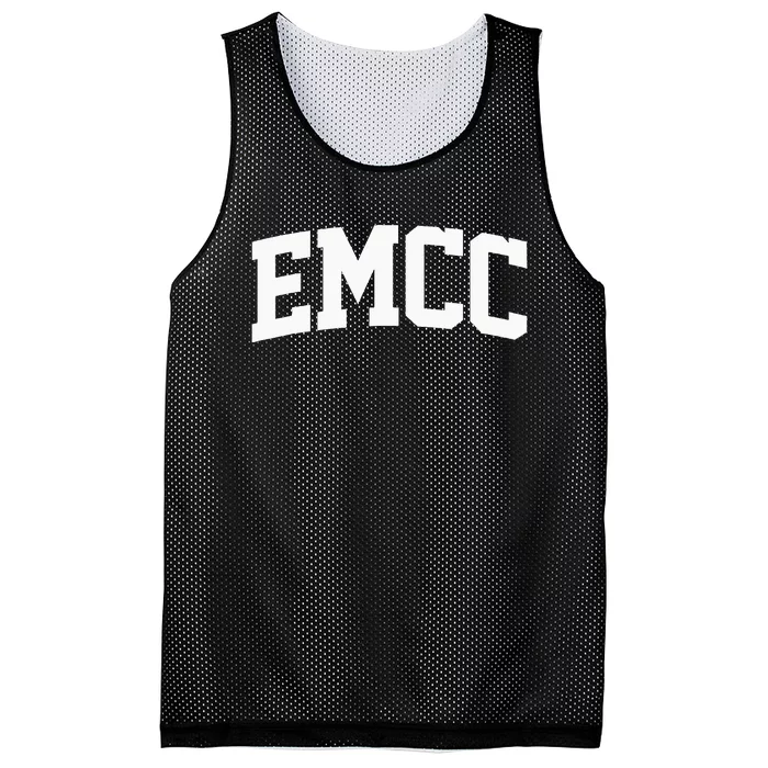 Emcc Arch College Sports Vintage Athletic Retro Mesh Reversible Basketball Jersey Tank