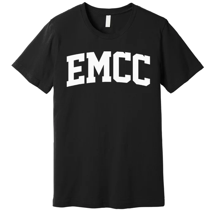 Emcc Arch College Sports Vintage Athletic Retro Premium T-Shirt