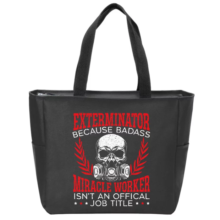 Exterminator Animal Control Pest Control Zip Tote Bag