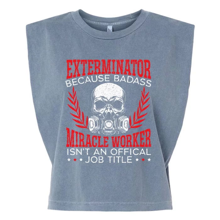 Exterminator Animal Control Pest Control Garment-Dyed Women's Muscle Tee