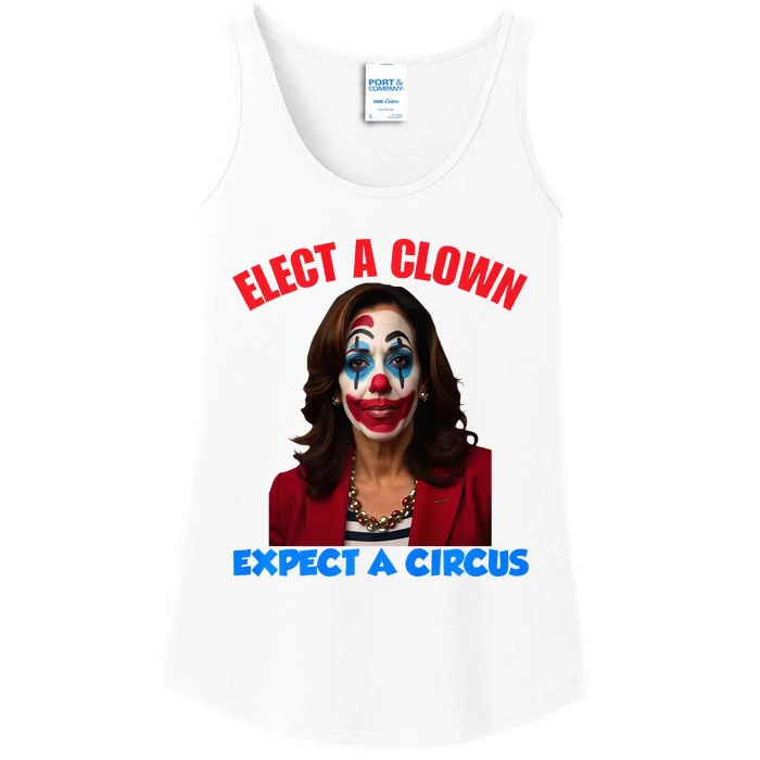 Elect A Clown Expect A Circus Kamala LetS Go Brenda Ladies Essential Tank