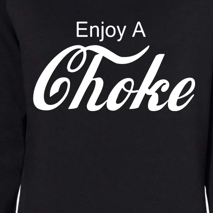 Enjoy A Choke Funny Jiu Jitsu MMA Womens California Wash Sweatshirt