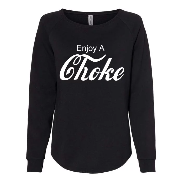 Enjoy A Choke Funny Jiu Jitsu MMA Womens California Wash Sweatshirt