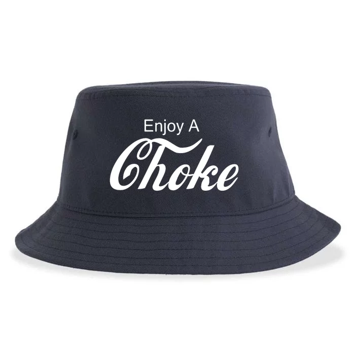 Enjoy A Choke Funny Jiu Jitsu MMA Sustainable Bucket Hat