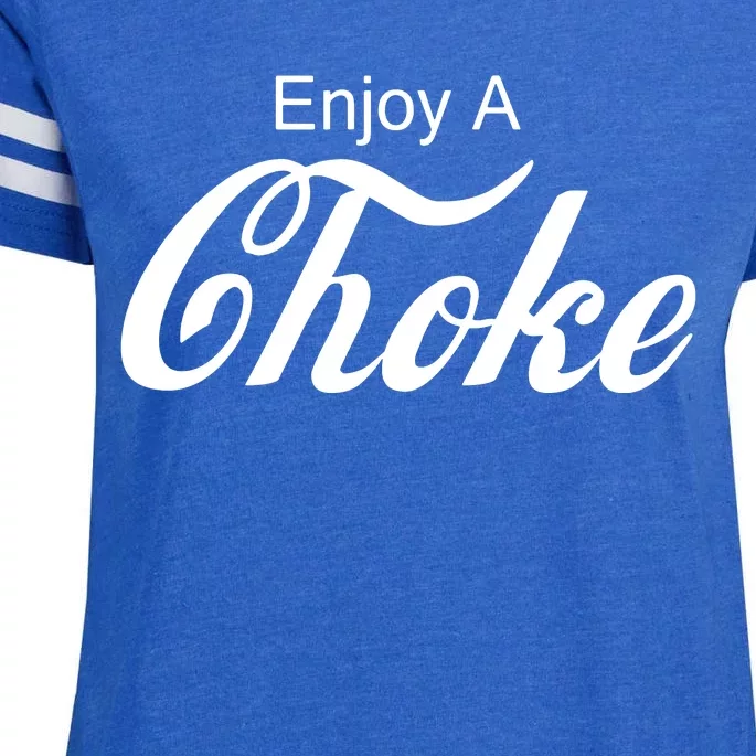 Enjoy A Choke Funny Jiu Jitsu MMA Enza Ladies Jersey Football T-Shirt