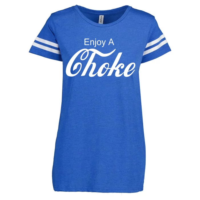 Enjoy A Choke Funny Jiu Jitsu MMA Enza Ladies Jersey Football T-Shirt