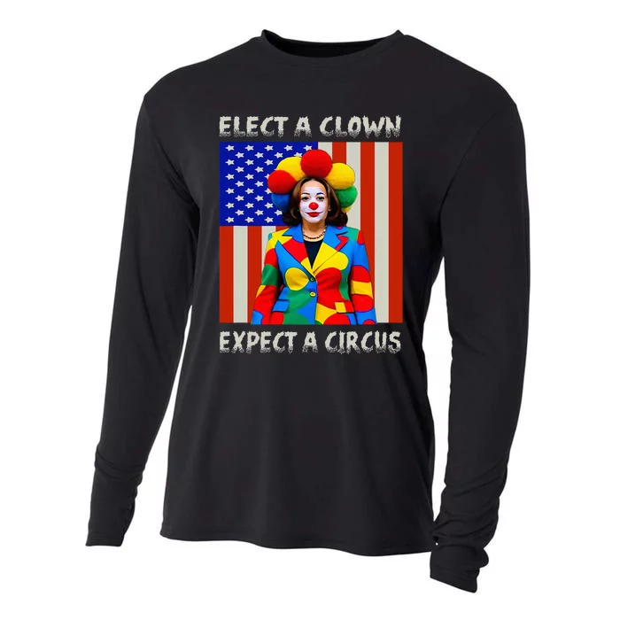 Elect A Clown Expect A Circus Antikamalaharris Cooling Performance Long Sleeve Crew