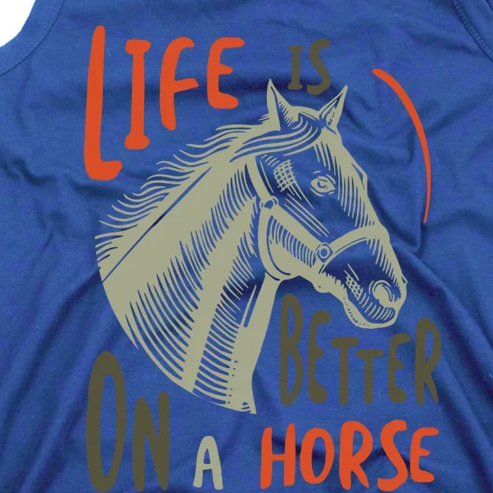 Equestrian And Cow Saying For Horse Lover Gift Tank Top