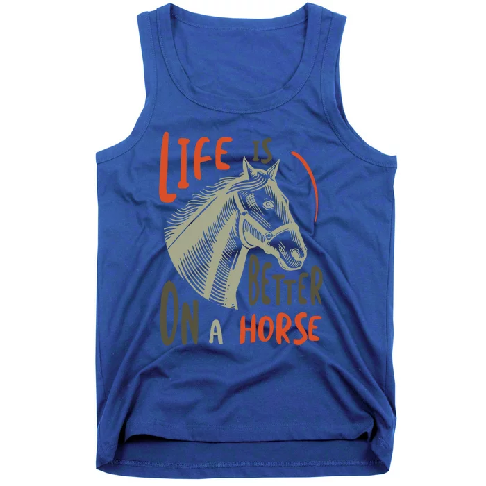 Equestrian And Cow Saying For Horse Lover Gift Tank Top