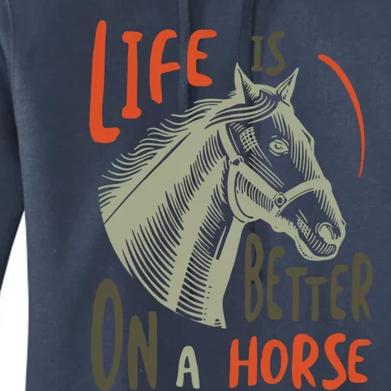 Equestrian And Cow Saying For Horse Lover Gift Women's Pullover Hoodie