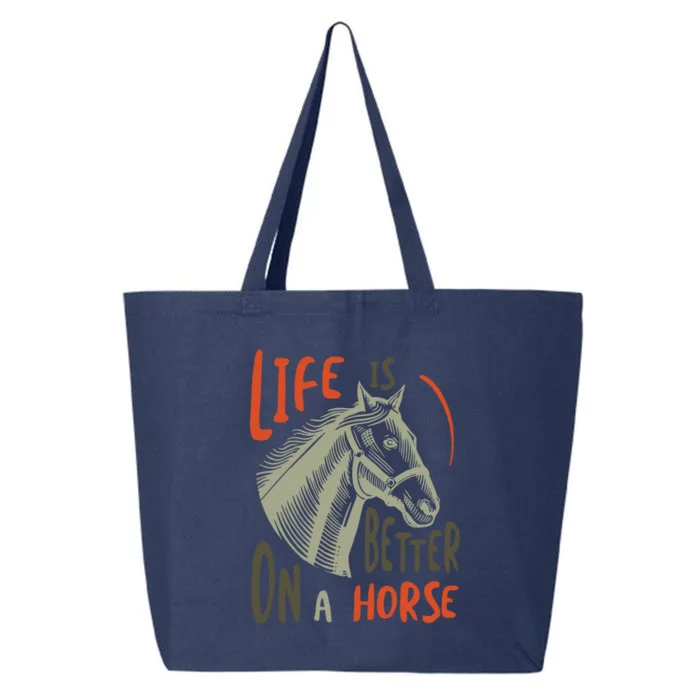 Equestrian And Cow Saying For Horse Lover Gift 25L Jumbo Tote