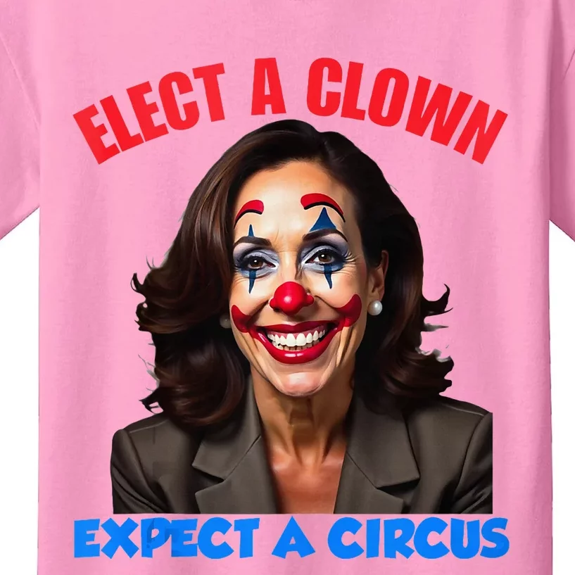 Elect A Clown Expect A Circus Kids T-Shirt