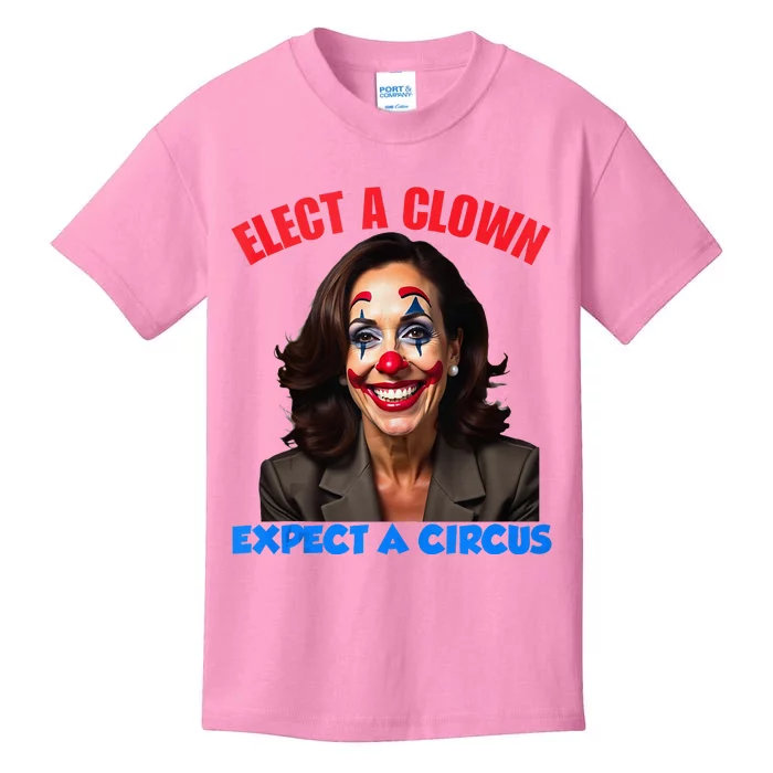 Elect A Clown Expect A Circus Kids T-Shirt