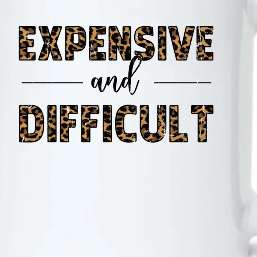 Expensive And Difficult Funny Sarcasm Humor Black Color Changing Mug