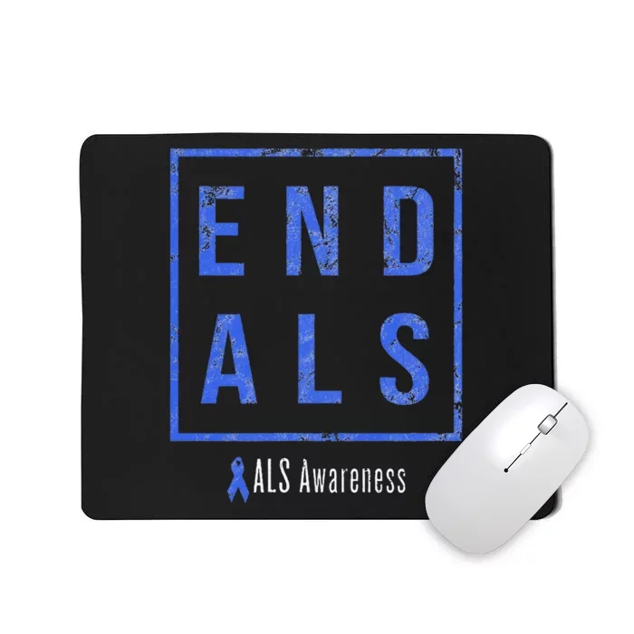 End Als Distressed Als Awareness Mousepad