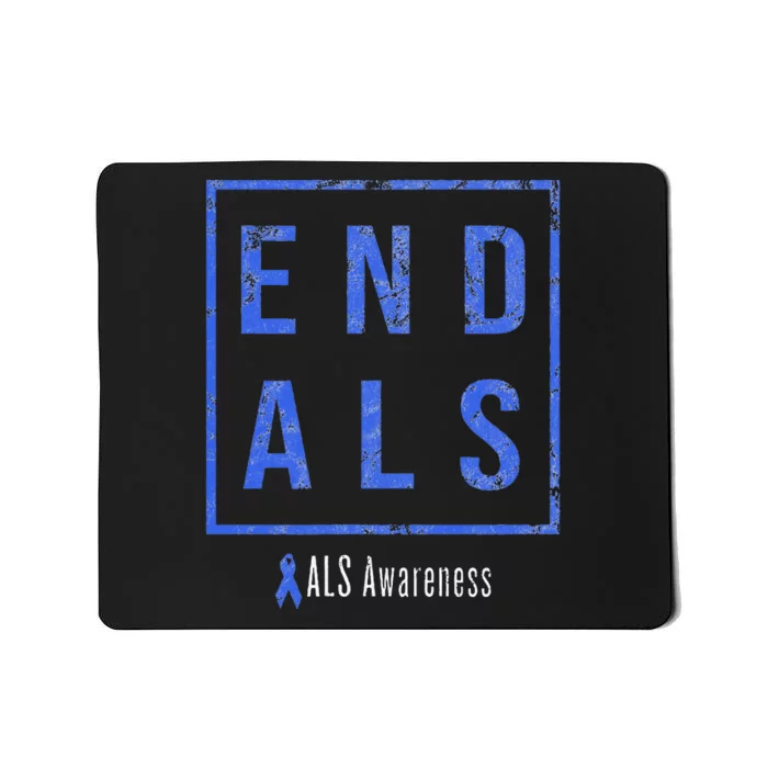 End Als Distressed Als Awareness Mousepad