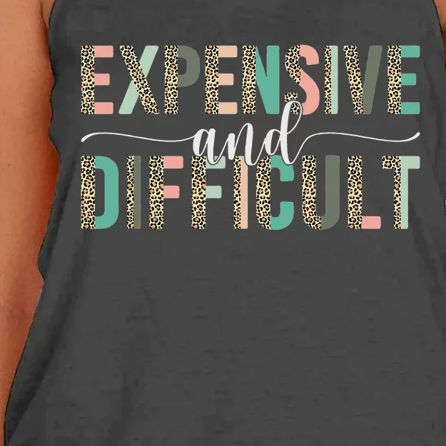 Expensive And Difficult Wife Sarcastic Funny lover mom Women's Knotted Racerback Tank