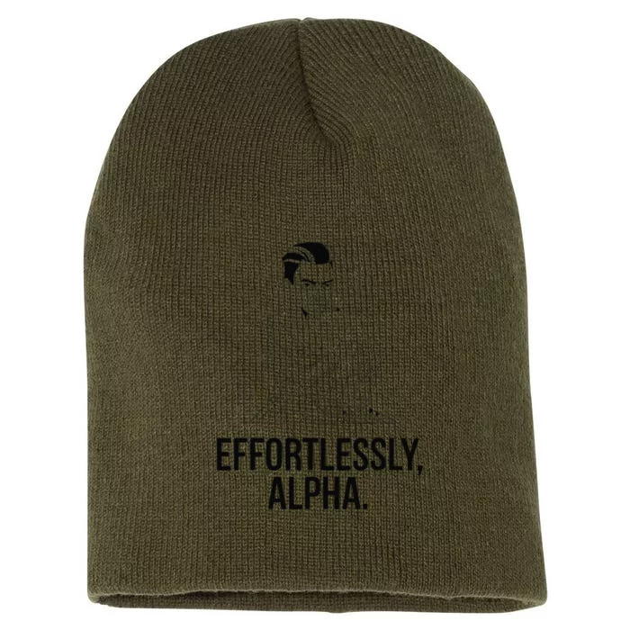 Effortlessly Alpha Dominant Funny And Cool Design Short Acrylic Beanie