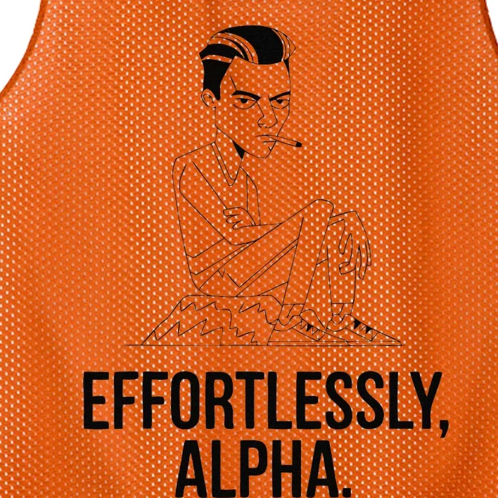 Effortlessly Alpha Dominant Funny And Cool Design Mesh Reversible Basketball Jersey Tank