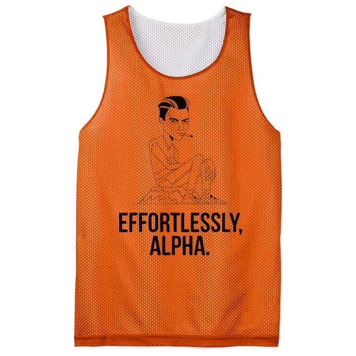 Effortlessly Alpha Dominant Funny And Cool Design Mesh Reversible Basketball Jersey Tank