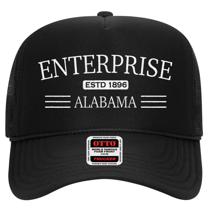 Enterprise Alabama High Crown Mesh Trucker Hat