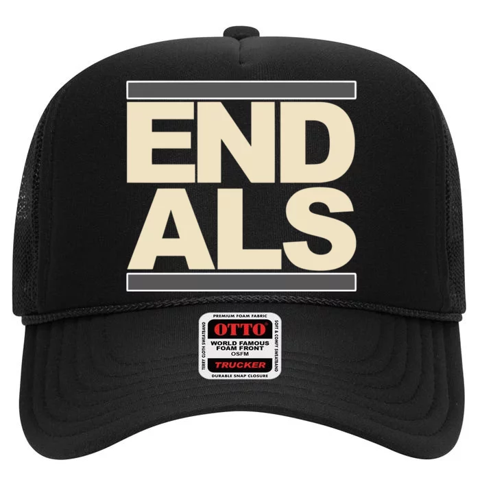 End Als High Crown Mesh Trucker Hat