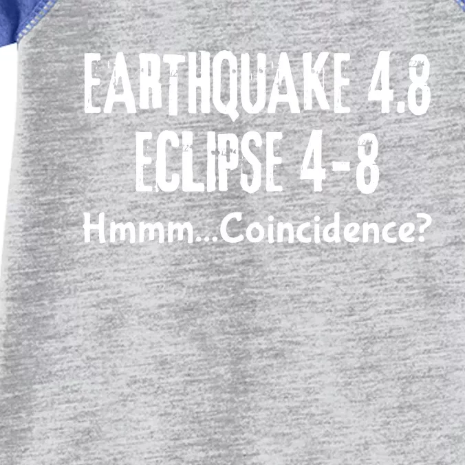 Earthquake And Eclipse A Coincidence Infant Baby Jersey Bodysuit