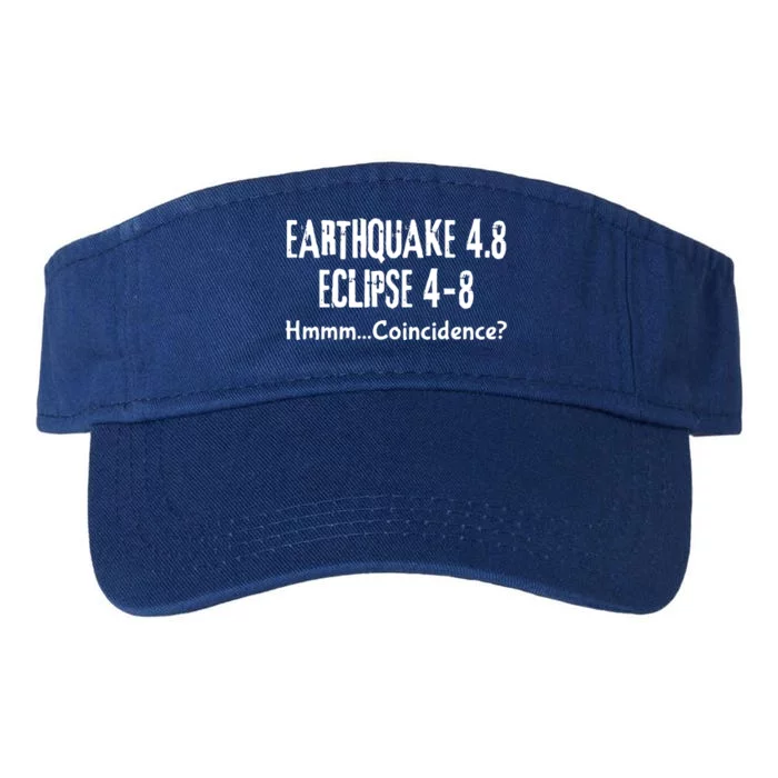 Earthquake And Eclipse A Coincidence Valucap Bio-Washed Visor