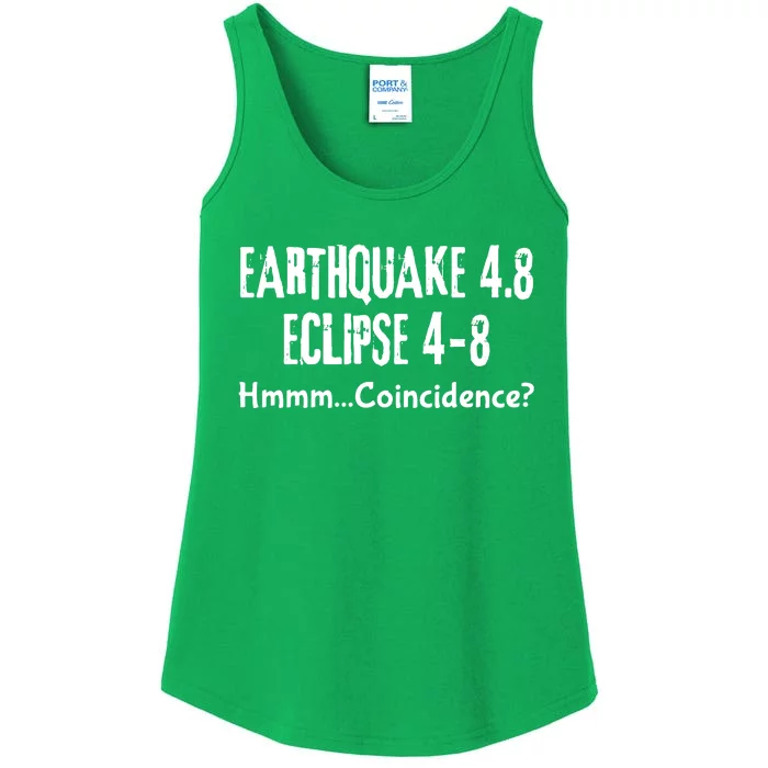 Earthquake And Eclipse A Coincidence Ladies Essential Tank