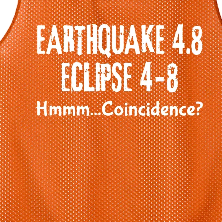 Earthquake And Eclipse A Coincidence Mesh Reversible Basketball Jersey Tank