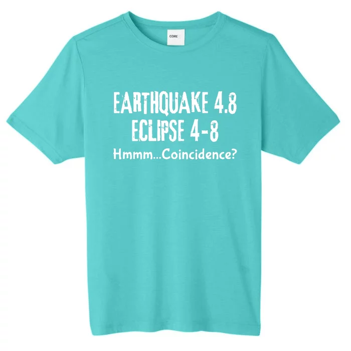 Earthquake And Eclipse A Coincidence ChromaSoft Performance T-Shirt