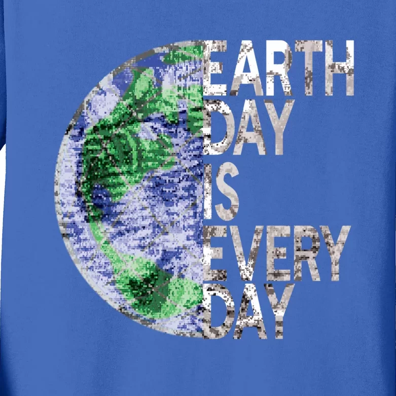 Environtal Awareness Earth Day Is Everyday Gift Kids Long Sleeve Shirt