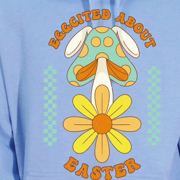 Eggcited About Easter Unisex Surf Hoodie